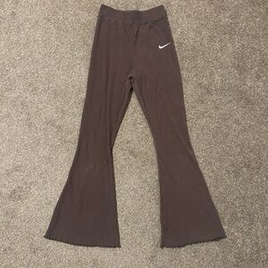 Nike Ribbed Brown Flared Bottoms